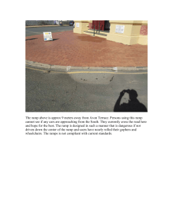 The ramp above is approx 9 meters away from Avon Terrace