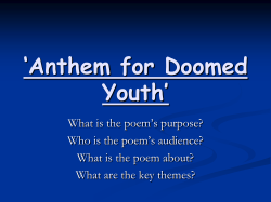 Anthem for Doomed Youth