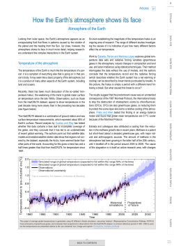 How the Earth`s atmosphere shows its face
