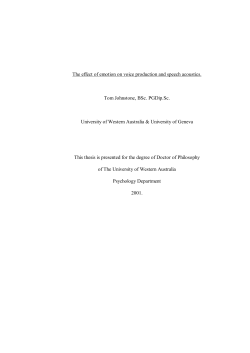 The effect of emotion on voice production and speech acoustics