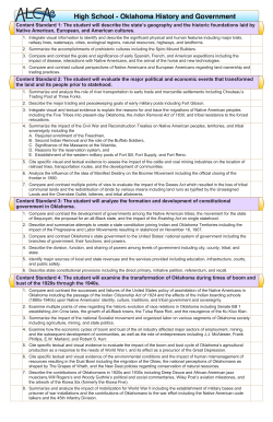 High School - Oklahoma History and Government