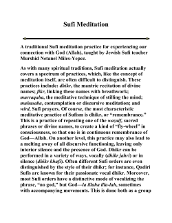 Sufi Meditation - www.BahaiStudies.net