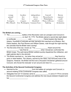 2nd Continental Congress Cloze Notes wrongs ground Shot
