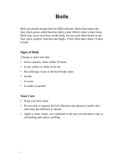 Boils - Spanish - Health Information Translations