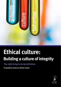 Ethical culture