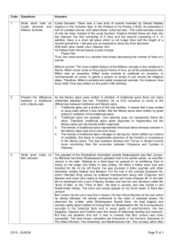 2D15 &ndash; BJ0038 Page 1 of 3 Code Questions Answers 1. Write short