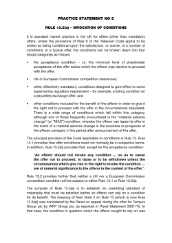 practice statement no 5