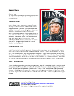 Space Race - College History