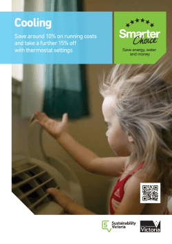 Cooling - Sustainability Victoria