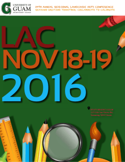 29TH 29TH ANNUAL REGIONAL LANGUAGE ARTS CONFERENCE