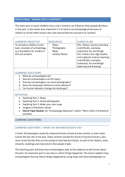 Lesson One &ndash; Overview - Northumberland National Park