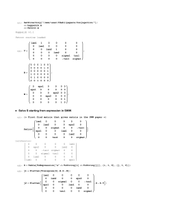 Solve S starting from expression in SWW