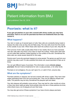 Psoriasis - BMJ Best Practice