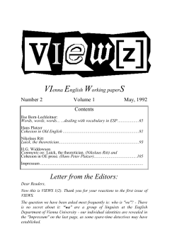 Letter from the Editors: