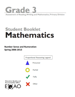 Primary EQAO Questions NSN Spring 2006-2013