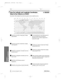 How Do Latitude and Longitude Coordinates Help Us See Patterns