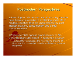 Postmodern Perspectives