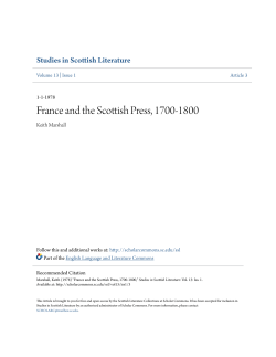 France and the Scottish Press, 1700-1800