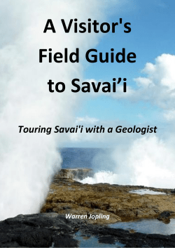 Touring Savai`i with a Geologist