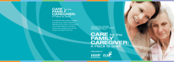 Care for the Family Caregiver - National Alliance for Caregiving