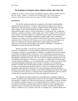 The economics of ayahuasca