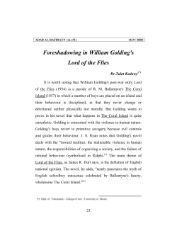 Foreshadowing in William Golding`s Lord of the Flies