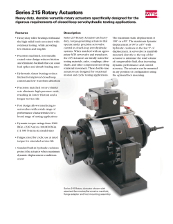 Series 215 Rotary Actuators