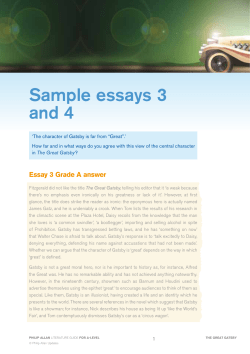 Sample essays 3 and 4