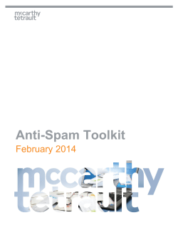 Anti-Spam Toolkit - Canadian Chamber of Commerce