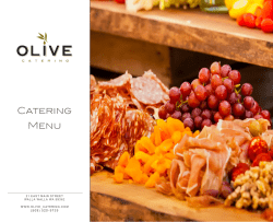 Catering Menu - Olive Marketplace and Cafe
