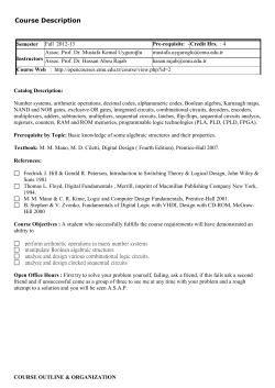 COURSE DESCRIPTION File