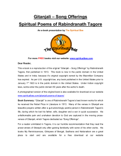 Gitanjali &ndash; Song Offerings Spiritual Poems of