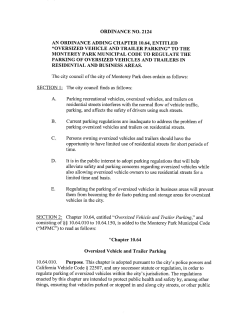 ORDINANCE NO.2124 AN ORDINANCE ADDING CHAPTER 10.64