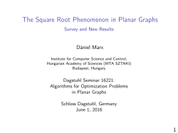 The Square Root Phenomenon in Planar Graphs Survey and New