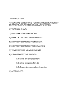 Fundamentals of cryobiology