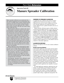 Manure Spreader Calibration - OSU Extension | Wayne County