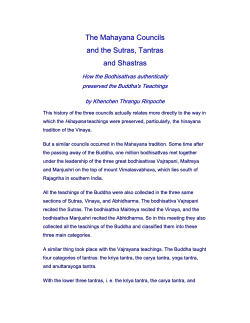 Buddha Nature and Buddhahood: the Mahayana and Tantrayana