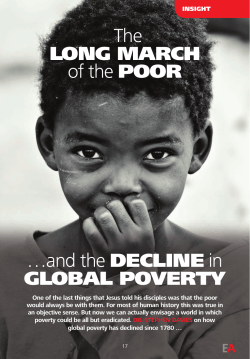 The LONG MARCH of the POOR …and the DECLINE in GLOBAL