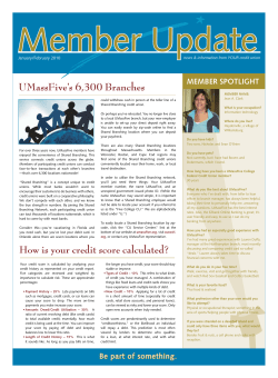 Member Update - UMassFive College Federal Credit Union