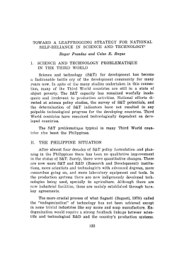 Toward a leapfrogging strategy for national self