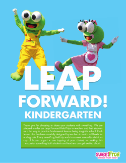 Leap Into Kindergarten