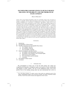 incompatible reservations to human rights treaties