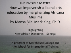 The Invisible Matter