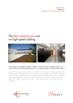 The best medical care runs on high-speed cabling