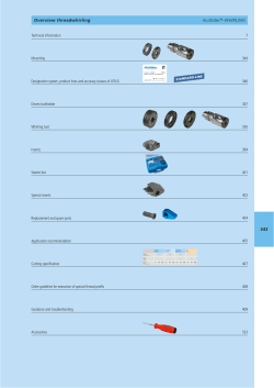 343 Overview threadwhirling multidec&reg;-WHIRLING