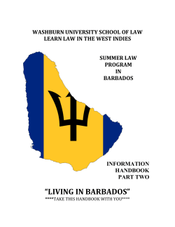 Living in Barbados - Washburn University School of Law