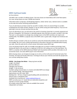 EMYC Sail boat Guide - Edina Model Yacht Club