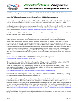 GreenCut Plasma Comparison
