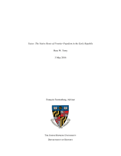 Yazoo: The Native Roots of Frontier Populism in the