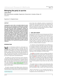 Advanced Research Methods